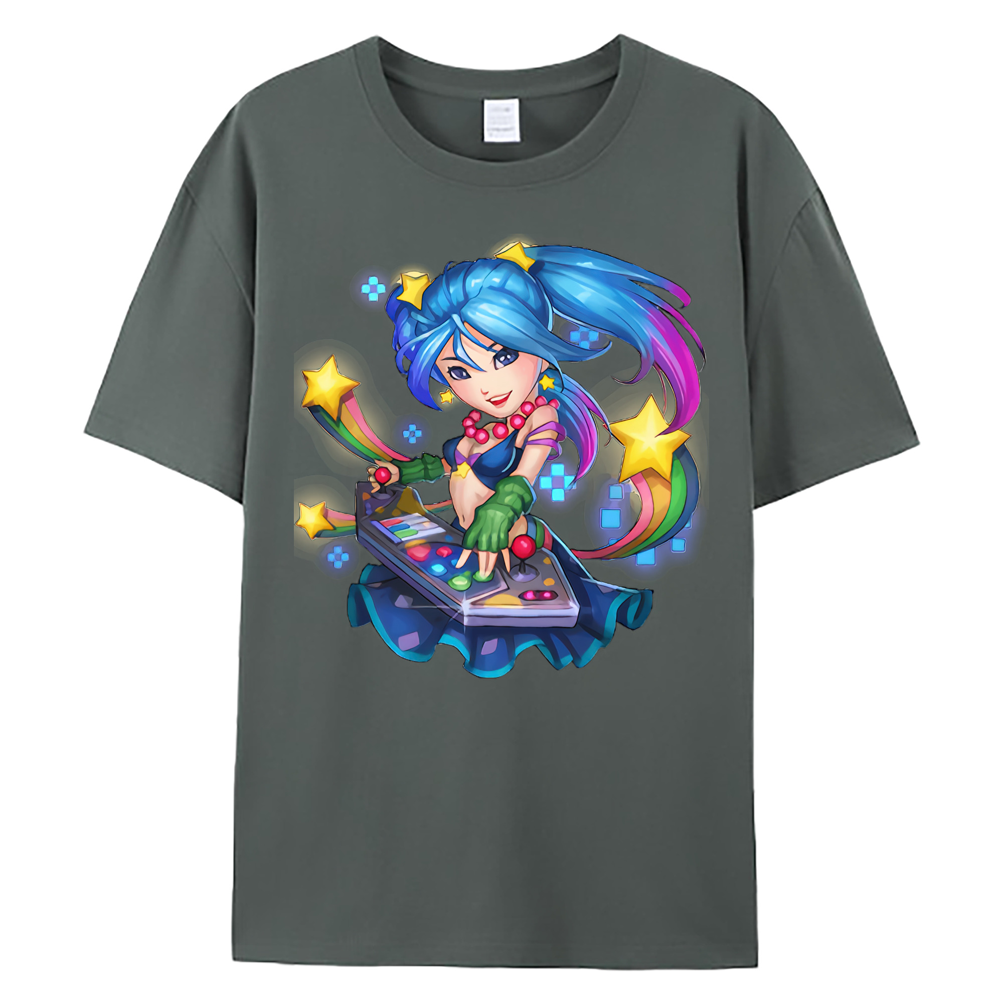 （画像用） リーグ・オブ・レジェンド League of Legends LOL 綿100％ メンズ半袖Tシャツ｜肌触りやわらか＆通気性